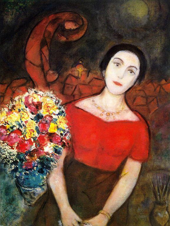 Portrait de Vava 2 contemporain Marc Chagall Peintures à l'huile